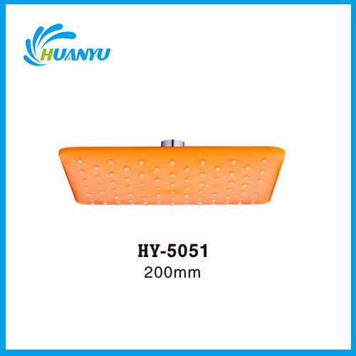 Yellow Square Head Shower Head